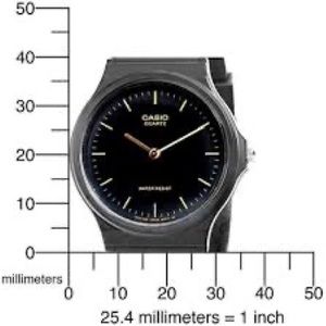Mens casio MQ24-1E black resin watch